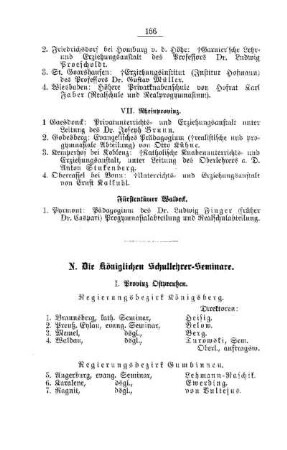 Die Königlichen Schullehrer-Seminare