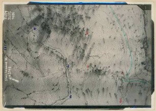 Foto des Geländes südlich des Camard-Waldes nordwestlich von Esnes-en-Argonne (Luftbild)