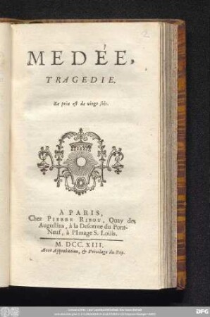 Medée : Tragedie