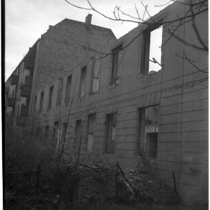Negativ: Ruine, Cranachstraße 37, 1953