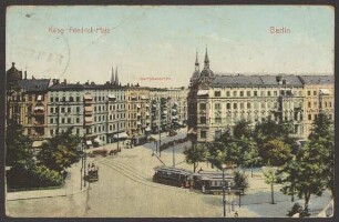 Ansichtskarte "Kaiser Friedrich-Platz", koloriert [1/2]