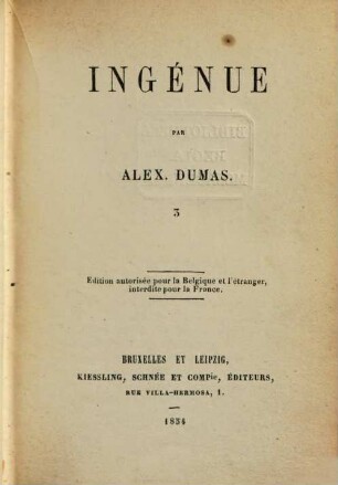 Ingénue, 3