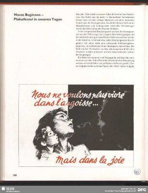Nous ne voulons plus vivre dans l'angoisse...mais dans la joie