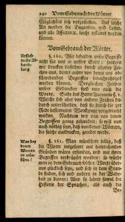 Vom Gebrauch der Wörter