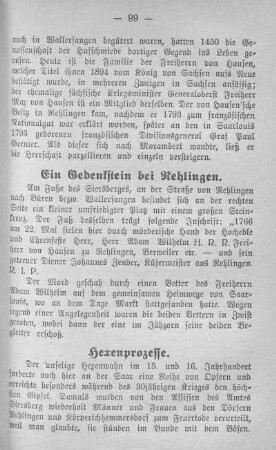 Ein Gedenkstein bei Rehlingen.
