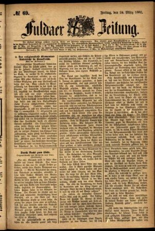 Ausgabe vom Freitag, den 24. März 1882.