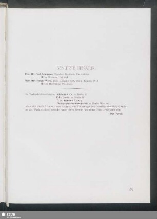 Benutzte Literatur