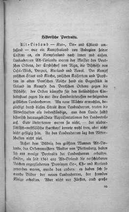 Historische Portraits.