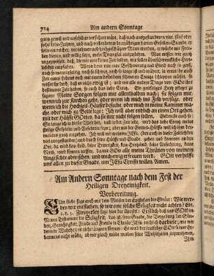 714-718, Vorbereitung, Evangelium, Eingang