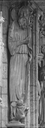 Portalanlage (Nordportal) — Vorhalle des Marienportals — Statue