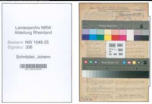 Entnazifizierung Johann Schnitzler , geb. 14.05.1899 (Haendler)