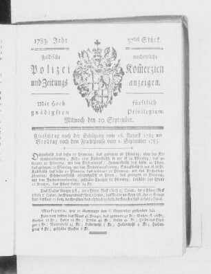 37tes Stück., Ausgabe vom 10. September 1783
