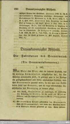 Dreiundzwanzigster Abschnitt. Die Fabrikation des Branntweins
