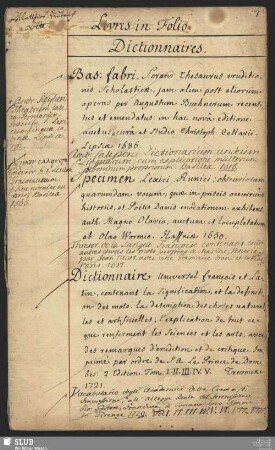 Livres in Folio