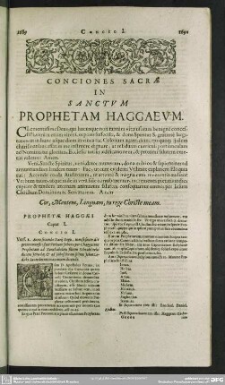 Conciones Sacrae In Sanctum Prophetam Haggaeum
