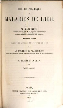 Traité pratique des maladies de l'oeil, 2