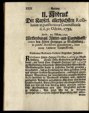 II. Abdruck ...