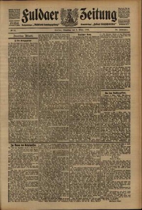 Zweite Ausgabe vom Dienstag, den 09. März 1909.