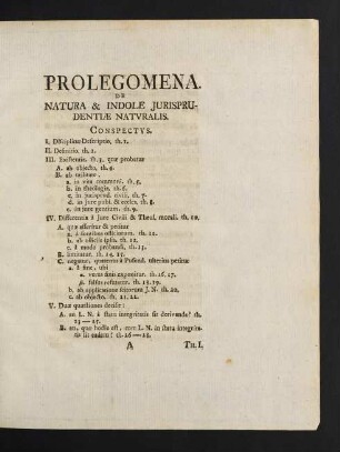 1-7, Prolegomena