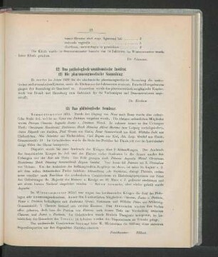 15) Das philologische Seminar.