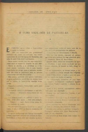 O olho vigilante de Pardaillan