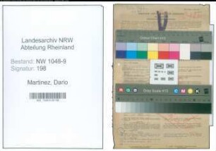 Entnazifizierung Dario Martinez , geb. 14.06.1889 (Bauunternehmer)