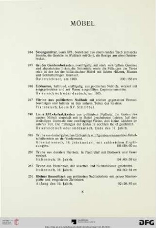 Möbel (Nr. 244-272)