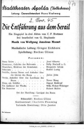 Die Entführung aus dem Serail