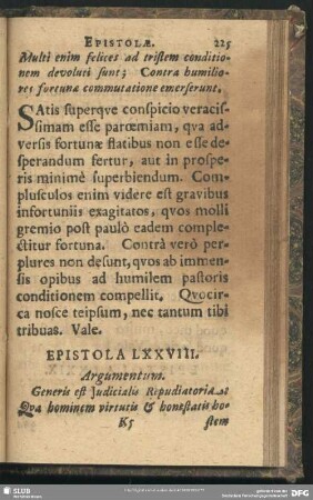 Epistola LXXVIII.