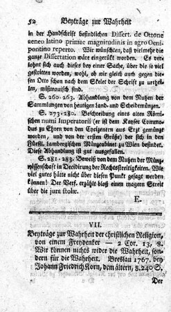 Beyträge zur Wahrheit der christlichen Religion.