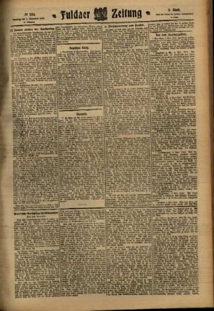 Dritte Ausgabe vom Samstag, den 05. November 1910.