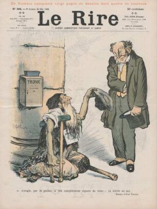- Aveugle, pas de jambes, la tête complètement séparée du tronc... ça mérite un sou.