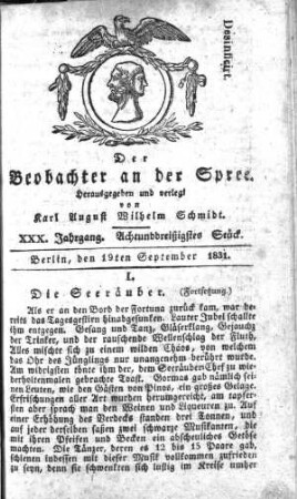38. Stueck, 19. September 1831