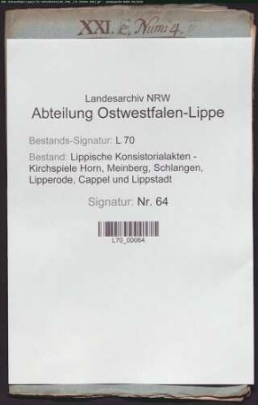 Reverse der Pastoren