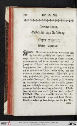 Zwenter Punct: Heldenmüthige Erfüllung