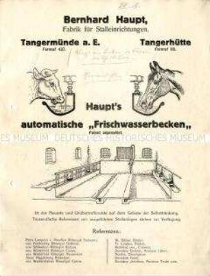 Automatische Frischwasserbecken für Ställe