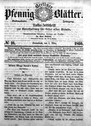 No. 10, Sonnabend, den 3. März