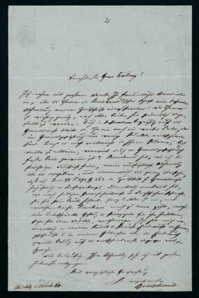 Brief vom 3.11.(?)1861