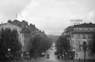 Frankreich, Marseille : Reiseaufnahmen aus Frankreich, Marseille. Blick auf den Boulevard d'Athènes mit Hotel Splendide
