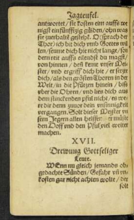 XVII. Drewung Gottseliger Leute.