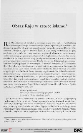 Obraz Raju w sztuce islamu