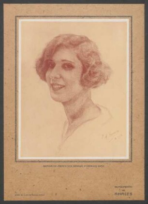 Suplemento de "Anales" : Señorita Mercedes García Morales Díaz; (Pastel de Carlos M. Herrera Nebel) - [Ilustración]