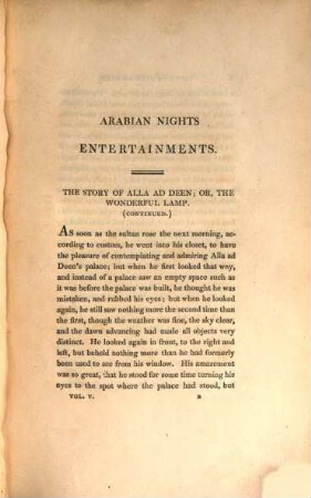 The arabian nights entertainments, 5