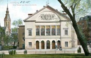 Leipzig: Altes Theater und Refomirte Kirche