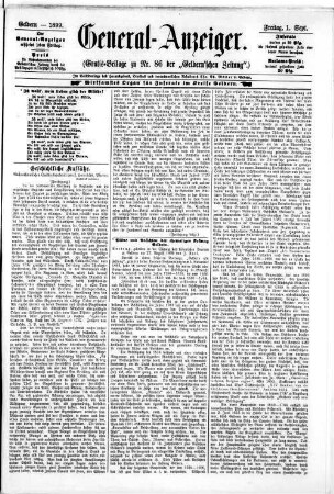 General-Anzeiger. 1898-1902