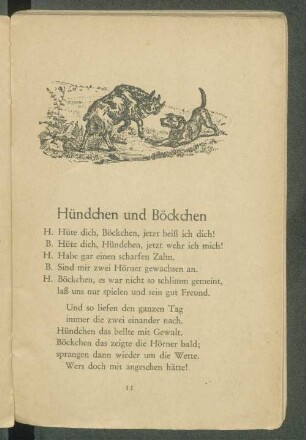 Hündchen und Böckchen