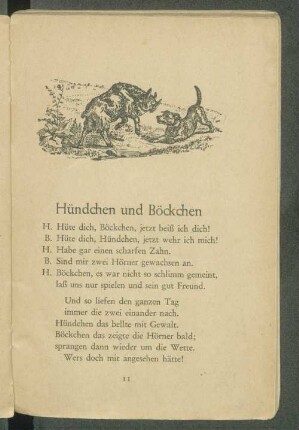 Hündchen und Böckchen