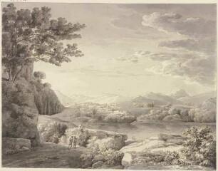 Gebirgslandschaft mit Gewässer