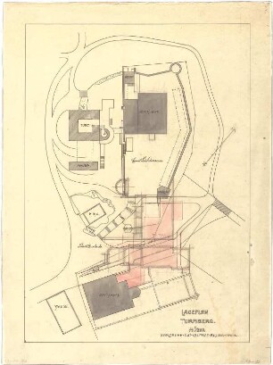 Billing, Hermann; Karlsruhe; Turmberg-Gaststätte, Erweiterung - Lageplan