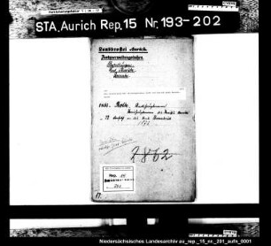 Die Versetzung des Amtshauptmanns Roth von Aurich nach Bersenbrück
